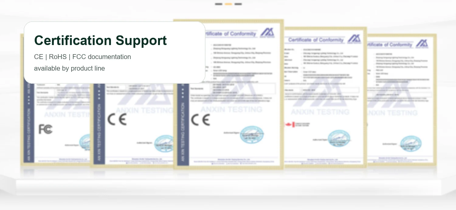 Certification support display