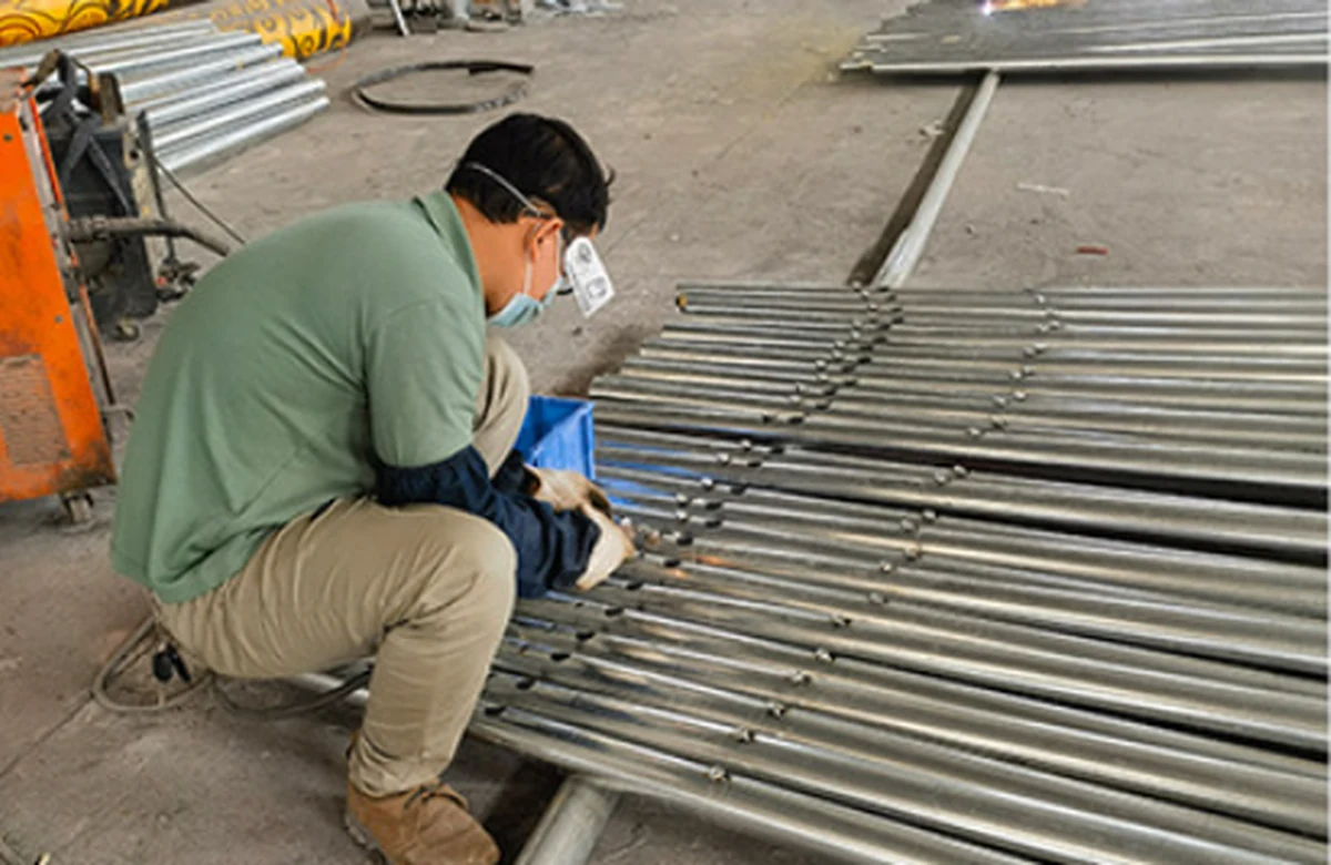 Pole processing and assembly
